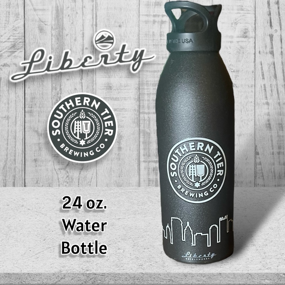 Liberty Southern Tier BPA Free Water Bottle with Cap, 24 Oz Aluminum Made in USA